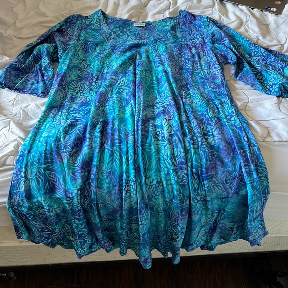 Blue Tropical Dress
